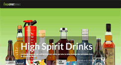Desktop Screenshot of highspiritdrinks.com